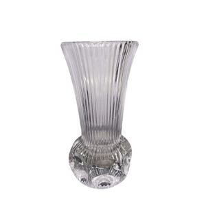 Fostoria "Melissa" Crystal Bud Vase Ribbed Thumbprint Base 5" Vintage